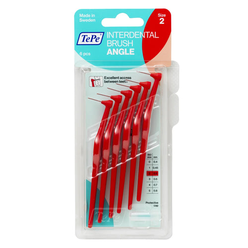 TePe Angle Interdental Brush Size 2 - 0.5mm Red