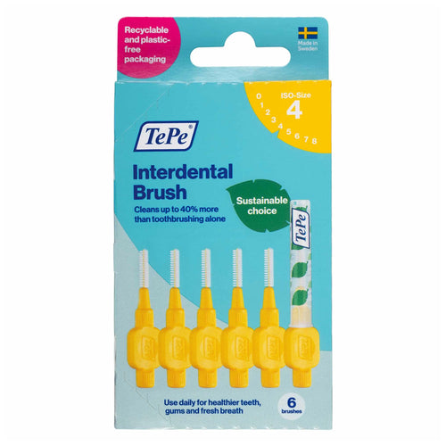 TePe Interdental Brush Size 4 - 0.7mm Yellow