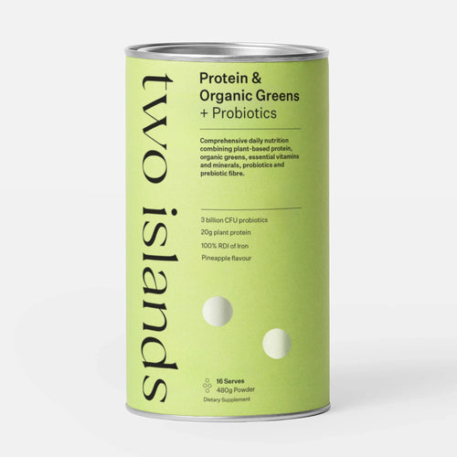 Two Islands Protein & Organic Greens + Probiotics Powder