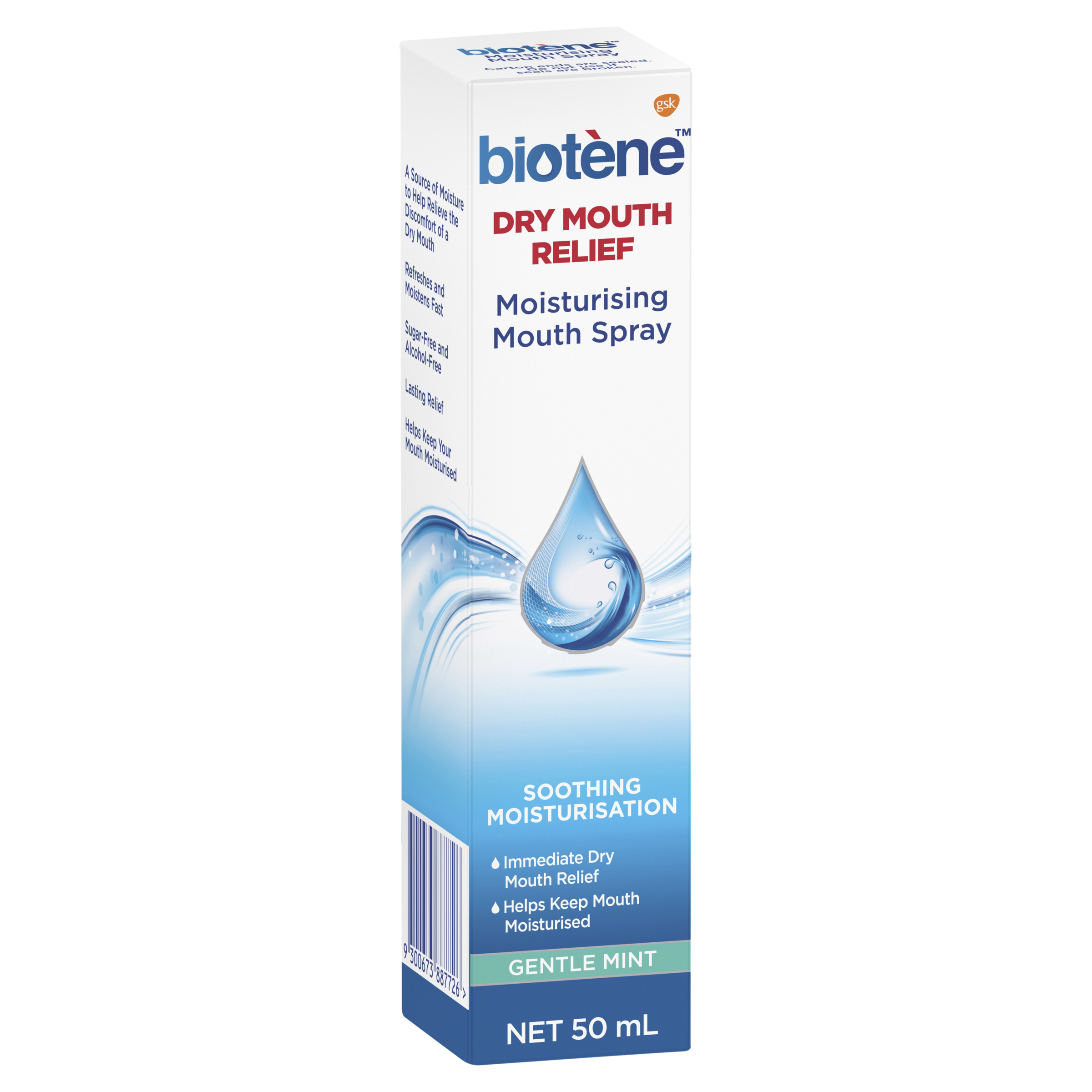 Biotene Dry Mouth Relief Moisturising Mouth Spray - Gentle Mint - Net