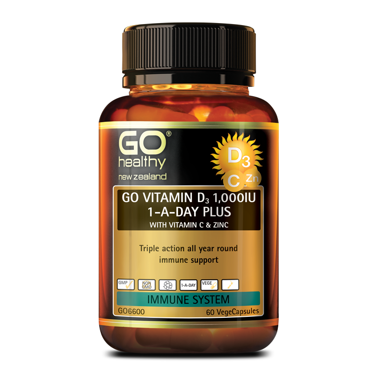 Go Healthy Go Vitamin D3 1 000iu 1 A Day Plus With Vitamin C And Zinc