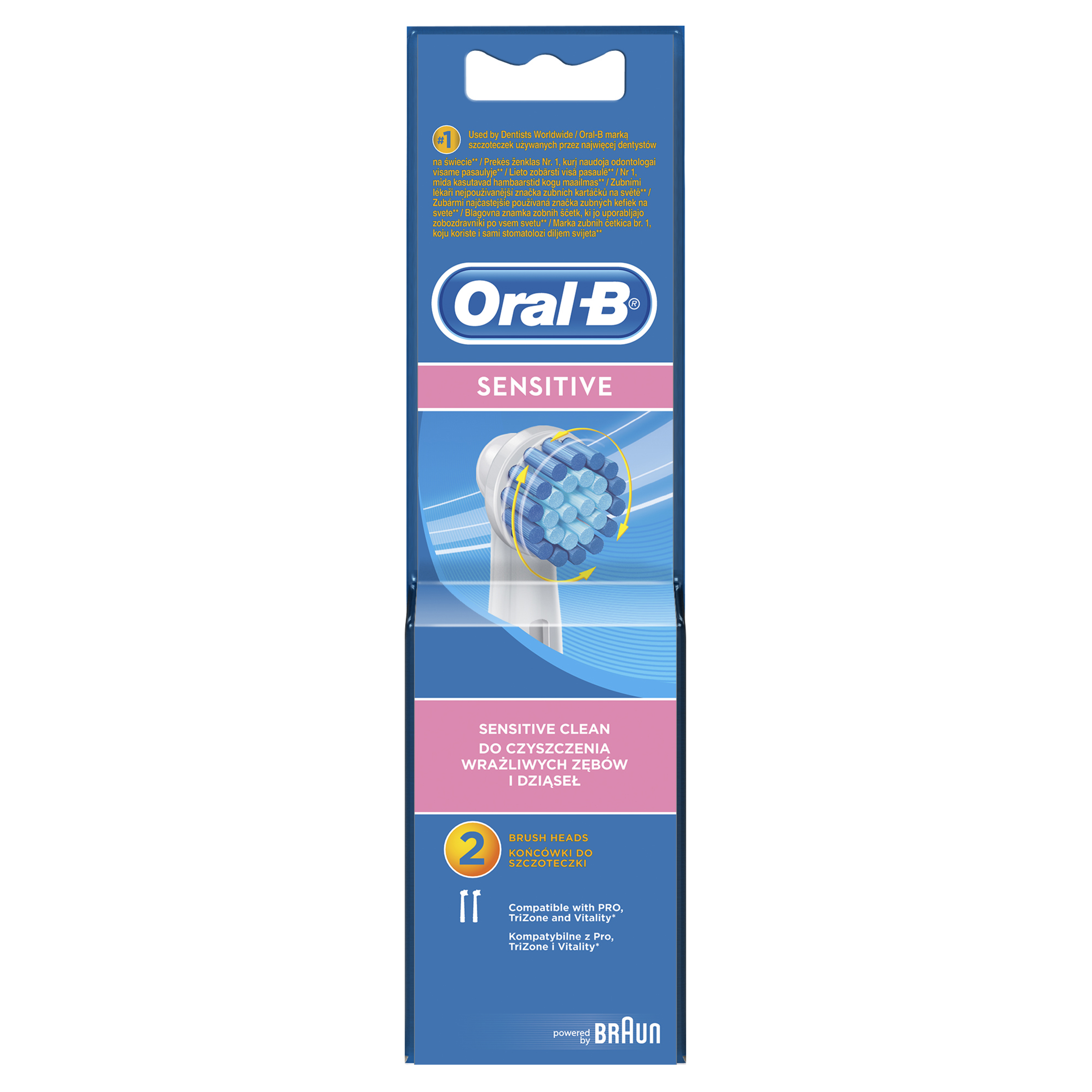 Oral-B Sensitive Clean Replacement Brush Heads - Net Pharmacy