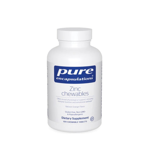 Pure Encapsulations Zinc Chewables - Natural Orange Flavor